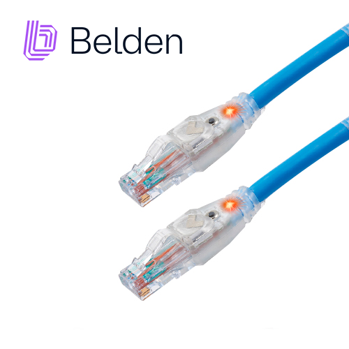 Patch Cord Traceable UTP CAT6A Belden CAT1106007 / Interior / Azul / 4 Pares / 24 AWG / Forro PVC / CMR / 7 Pies 2.1