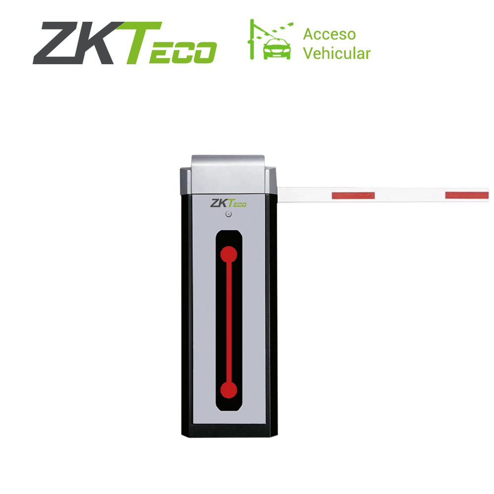 Barrera Vehicular Zkteco CMP300L con Brazo Telescopico Recto Sentido Izquierdo Velocidad de Cierre 3 Segundos
