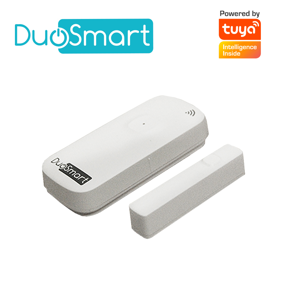 Sensor Magnetico WiFi 2.4GHZ Standalone Duosmart D10 Batería Recargable Reporta Directo a APP Duosmart Compatible con