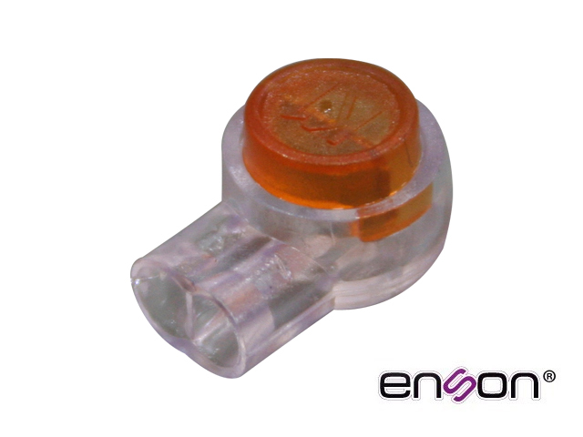 Conector UY de 1.52MM Enson ENS-CUY152 Diseñado para Empalme de Alambre Telefonico y UTP, Paquete de 100PZAS