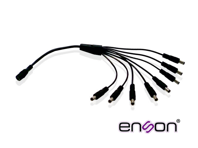 Distribuidor Tipo Pulpo Enson ENS-DC18 de 1 a 8 Canales Ideal para Alimentación de Cámaras de CCTV