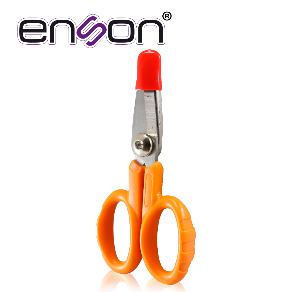 Tijeras para Corte de Kevlar en Cables de Fibra Óptica Enson ENS-FOKC Hoja de Acero