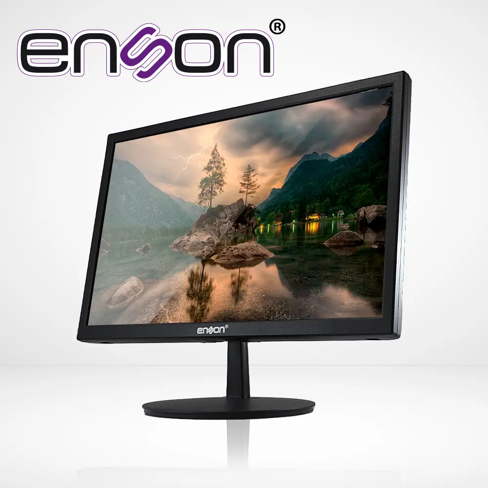 Monitor LED full HD de Enson modelo ENS-MDH19 de 19 pulgadas resolución de 1920 x 1080 entrada de video Hdmi/Vga salida de audio Hdmi/Rca puerto USB