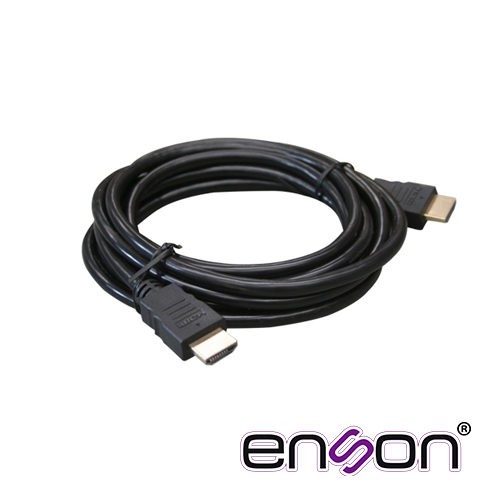 Cable de Video HDMI Enson ENS-HDMICB1M 1MT MACHO-MACHO Version 1.2 Recomendado para Sistemas de Video Vigilancia