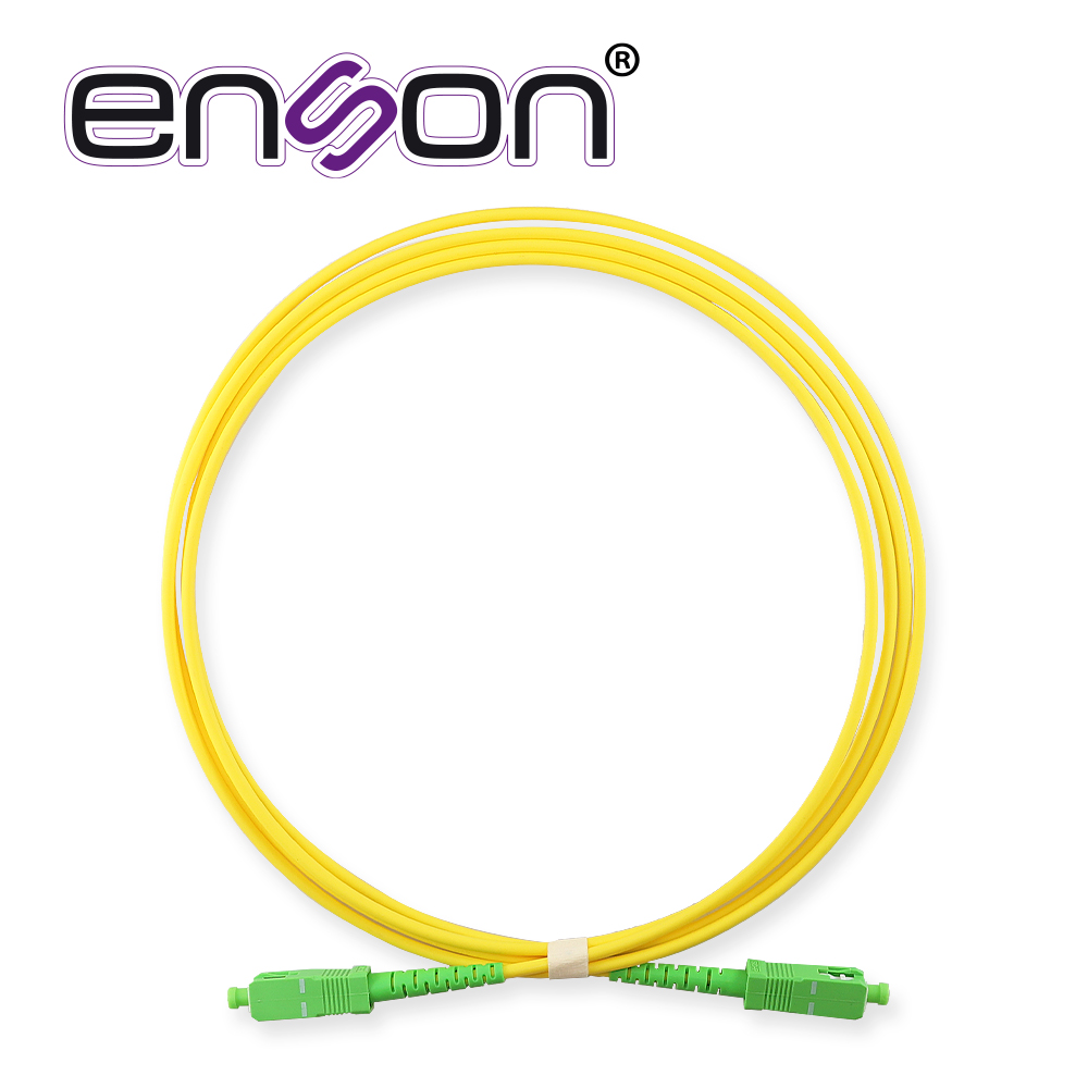 Jumper de Fibra Óptica Enson ENS-JUMPSCS Forro PVC Color Amarillo Flamabilidad Lszh Riser Tipo de Fibra Monomodo OS2