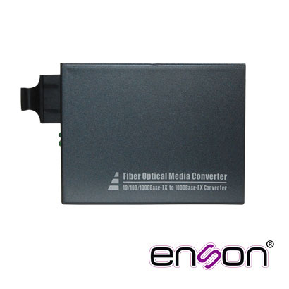 Convertidor de Medios ENS-MC100SC Cobre 1000BASE-T a Fibra Multimodo 1000BASE-SX/LX Hasta 550M Conector SC