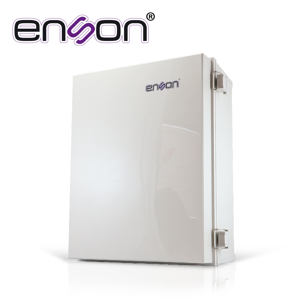 Gabinete Tipo Nema Enson ENS-PCE3040 de Polyester 400X300X180MM IP66 / NEMA4 Ideal para Instalación y Resguardo de