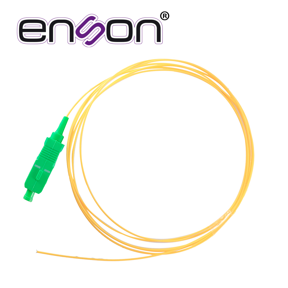 Pigtail de Fibra Óptica Monomodo Enson ENS-PIGTAILSC Conector SC APC Longitud 1.5 Metros