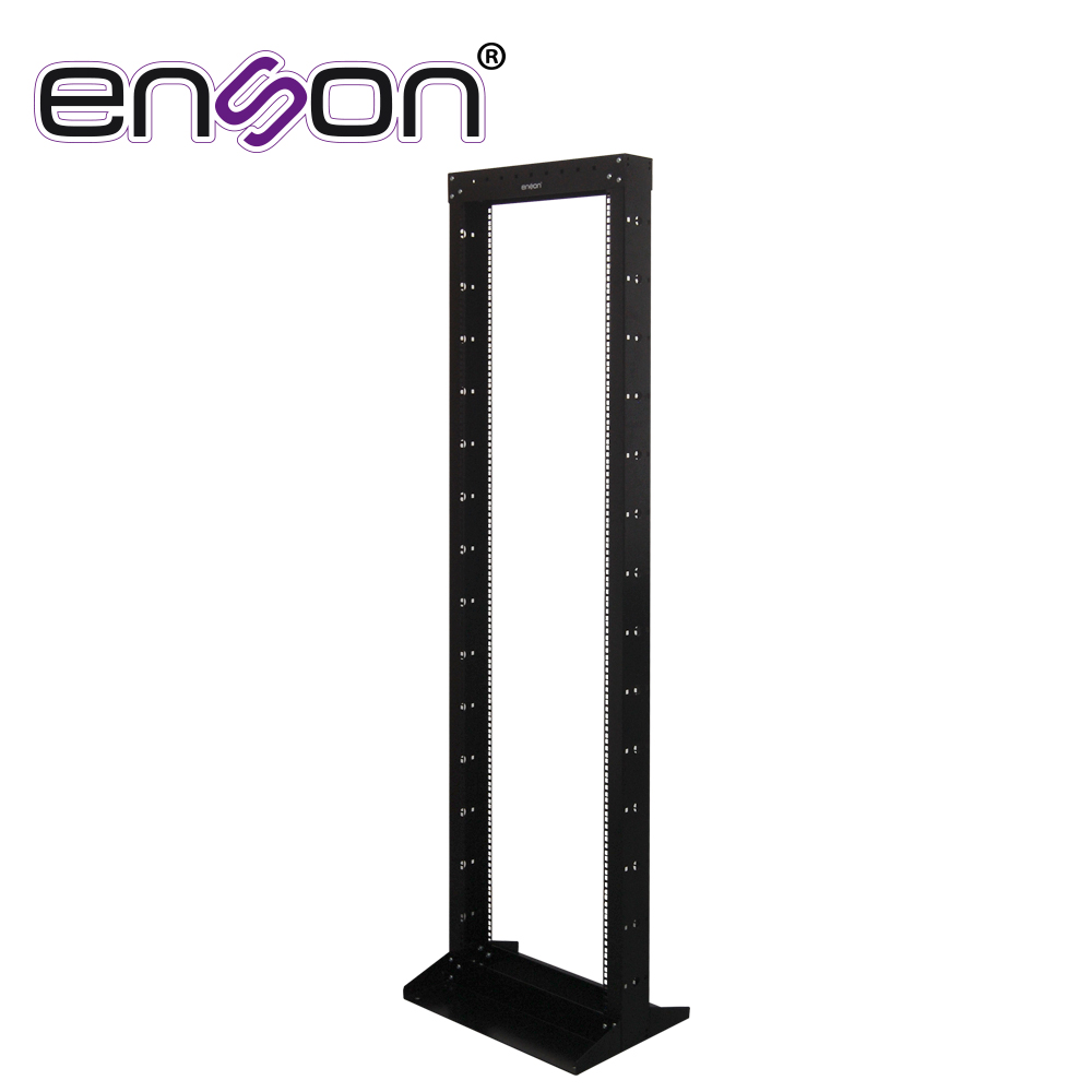 Rack Vertical Enson ENS-RACK244 de 42UR DOS Postes Empotrable Ideal para Montaje de Equiposd E RED y Cableado
