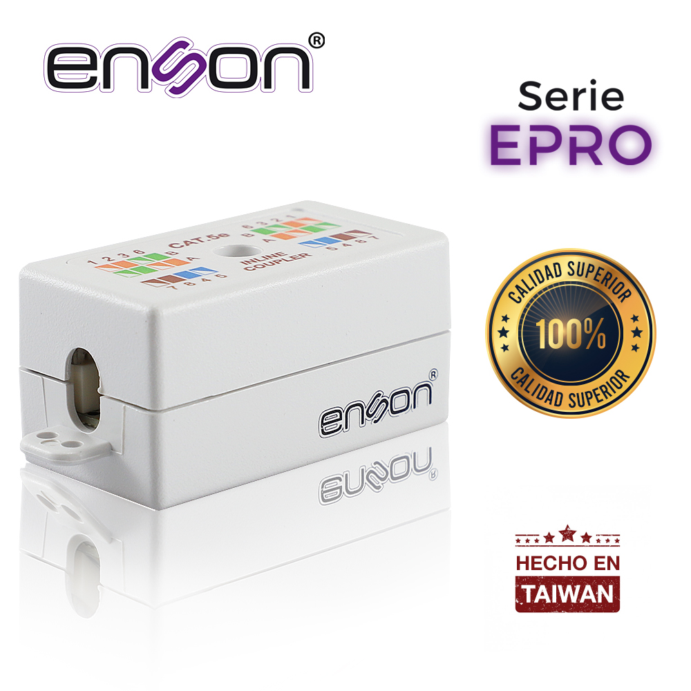Cople UTP Enson EPRO-INCOP5E Hilo a Hilo CAT5E Ideal para Unir de DOS Segmentos de Cable UTP sin Terminar, Requiere