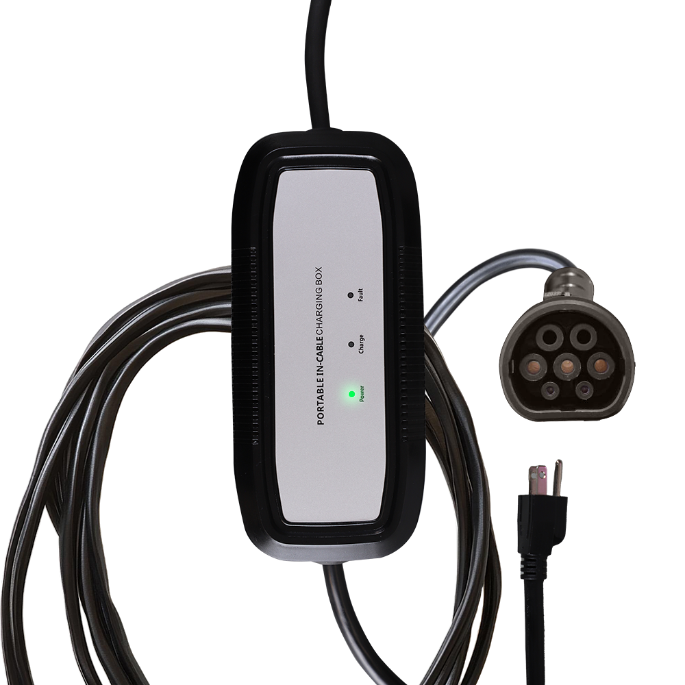 Cargador de Viaje EV-OMB141 Alter Conector Tipo 2 con Entrada/Salida 120VCA Potencia MAX 1.92KW con Clavija Universal