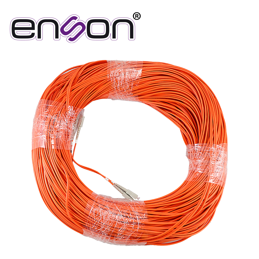 Fibra Óptica Enson 60201O200 de 200MTS Duplex Multimodo OM1 Armada y Terminada con Conectores SC-SC
