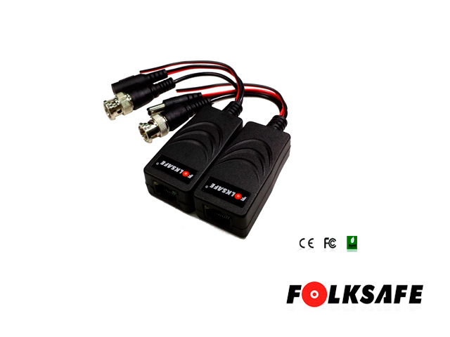 Transceptor HD Folksafe, Transmisor/Receptor de Video, Datos(Ptz) y VOLTAJE(12V/24V, Dc/Ac), Compatible con Todas las