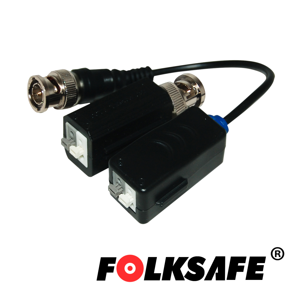 Transceptor HD Folksafe FS-HDP4100C(MEDIDAS 35.1 X 16.7 X 18.7MM) Transmisor/Receptor de Video Pasivo 1CH Tipo PUSH-IN