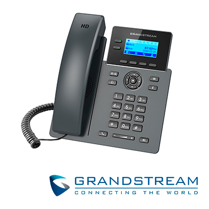 Teléfono IP Grado Carrier Grandstream GRP2602P / 4 Cuentas SIP / 2 Lineas / Pantalla LCD / Conferencia de 5 Vias / 2