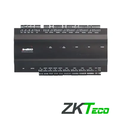 Panel de control de acceso avanzado Zkteco INBIO460 4PUERTAS/4LECTORAS/WG/8LECTORASRS485/3000HUELLAS/30,000 tarjetas /100,000REGISTROS TCPIP/RS485/4 OUT AUX compatible con lectoras serie KR y fr, compatible con software sin costo zkbio cvaccess tarjetas /100,000REGISTROS TCPIP/RS485/4INOUTAUX compatible con lectoras serie KR y FR