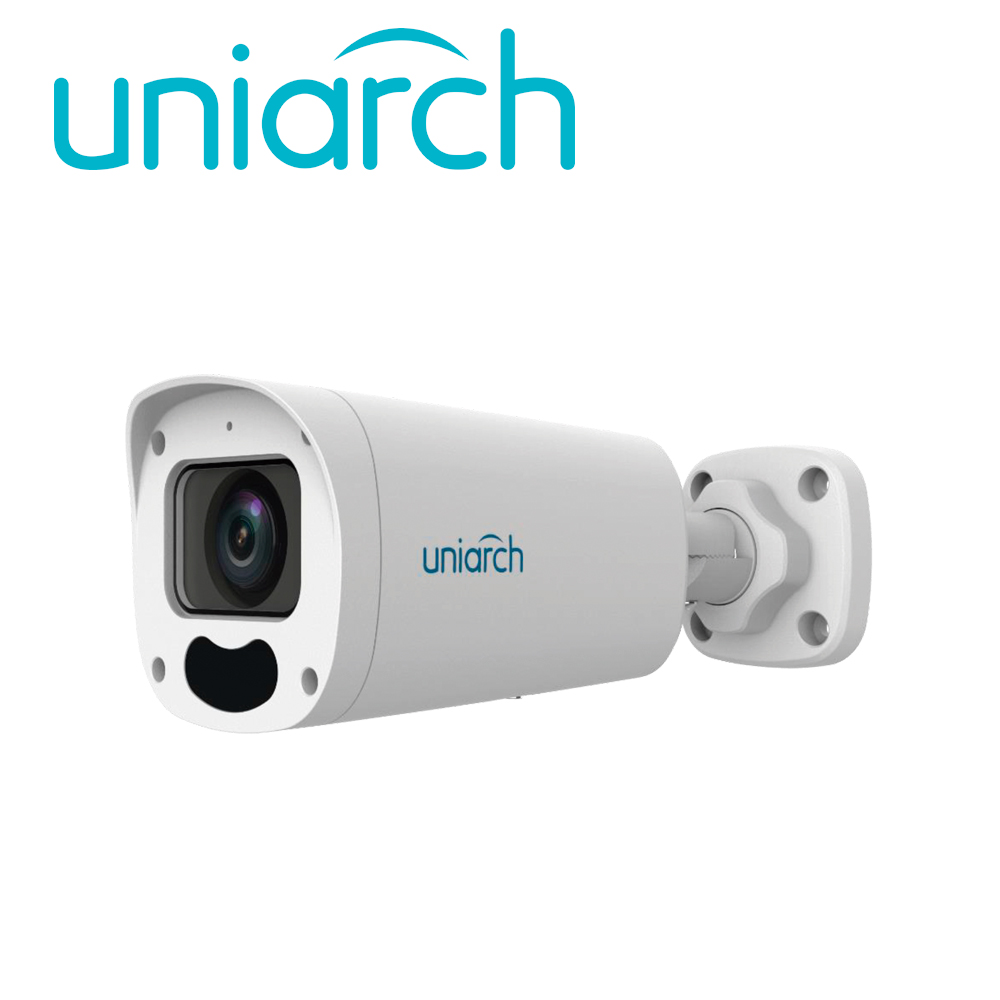 Cámara IP Bullet Uniarch IPC-B315-APKZ / 5 MP/ ULTRA265 / Lente Motorizado 2.8-12 MM / WDR 120 DB / Microfono Embebido