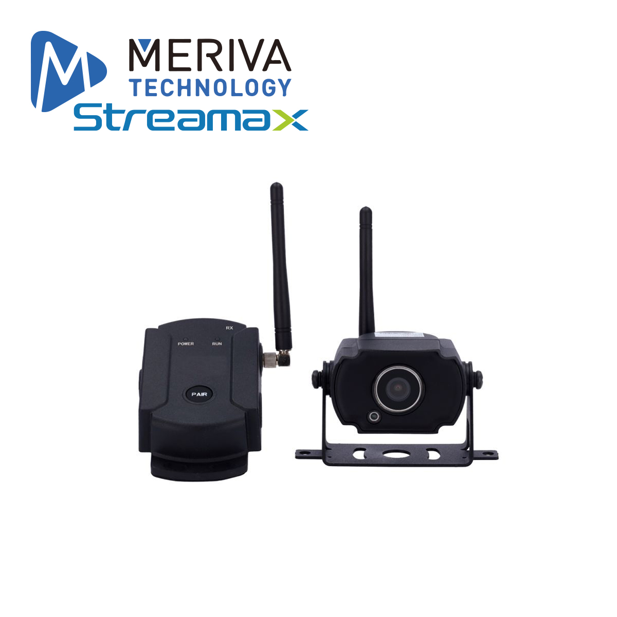 KIT Wi-Fi Streamax MCA42 / Cámara Wi-Fi Transmisora de 2MP + Receptor Inalámbrico de Señal con Conector DIN de 4 Pines