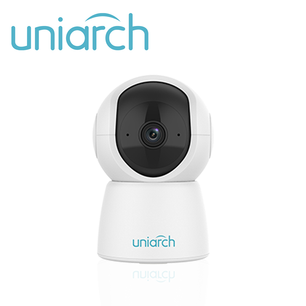 Cámara IP Mini PT WiFi Uniarch UHO-S2E-M3 / 3MP / Ultra 265 / DC 5V/1A / Dwdr / Lente Fijo de 4.0 MM / IR Hasta 10M