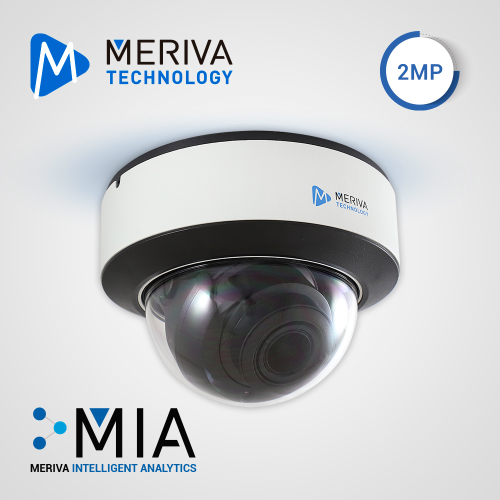Cámara IP Domo Meriva Technology MVD-EB200ZA / 2 MP / H.265+ / Lente Motorizado 2.8 - 12MM / 30 - 50M IR / IP67 / IK10