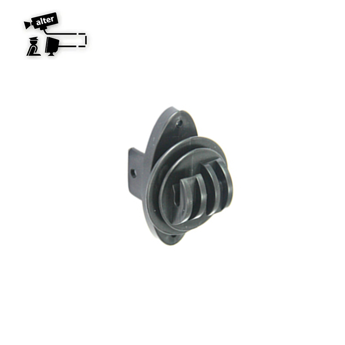 Aislador de Paso Alter ALT-AIS5 para Color Negro para Cercas Electrificadas