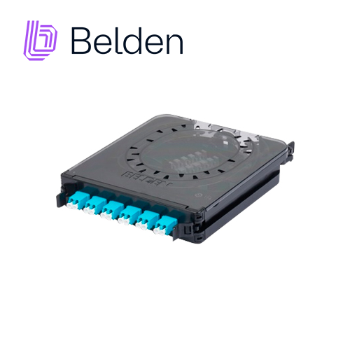 Cassette FX ECX Multimodo Belden FC3X06LDFS / OM3 / Aqua / LC Duplex / 6 Puertos