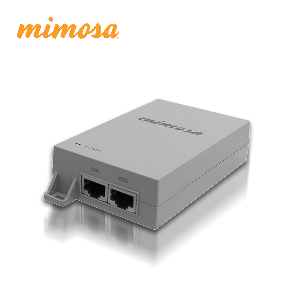 Inyector PoE Gigabit Mimosa 50V 1.2A 60W para Radios B5X,A5C-EF, C5C,A5X (NO Incluye Cable de Corriente) (3 Meses de