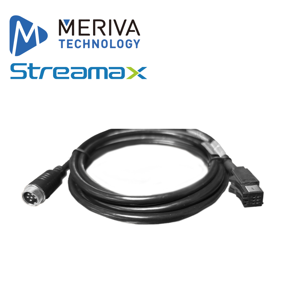 Cable Convertidor DIN de Aviacion Streamax M6PIN DJ-TRANSFER / 6 Pines / 0.18 Metros / Compatible con Cámaras IP y Mdvr