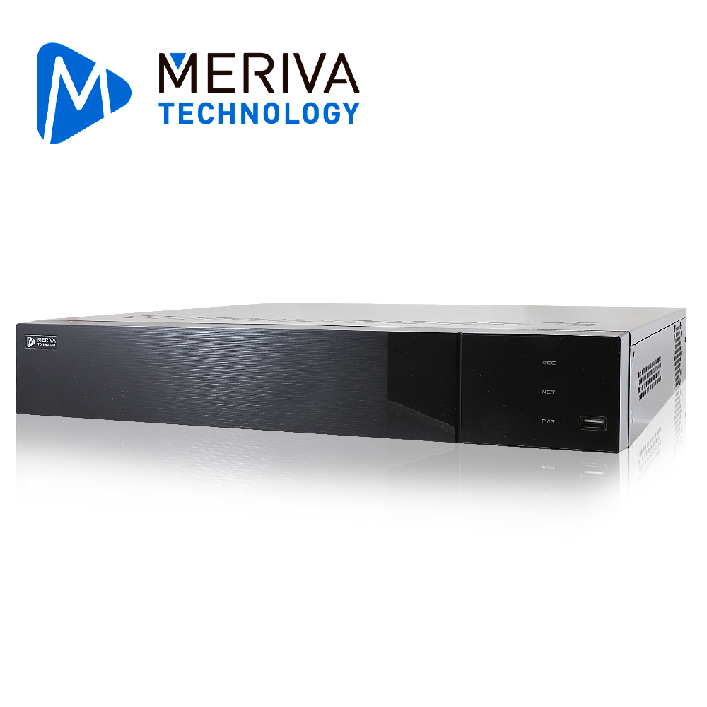 NVR 16 CH IP 12MP Meriva Technology MAIN-1616A / PoE / ONVIF / Reconocimiento Facial / LPR / MIA 2.0 Inteligencia