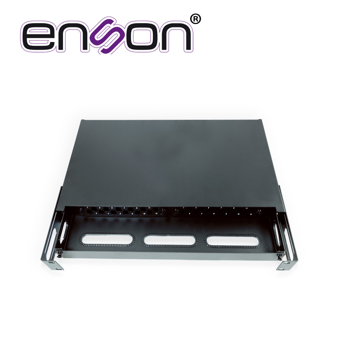 Caja de Distribuidor de Fibra Óptica Enson ENS-MDF8003 para DOS Modulos Compatible con Mini Panel ENS-PA6LCMM y
