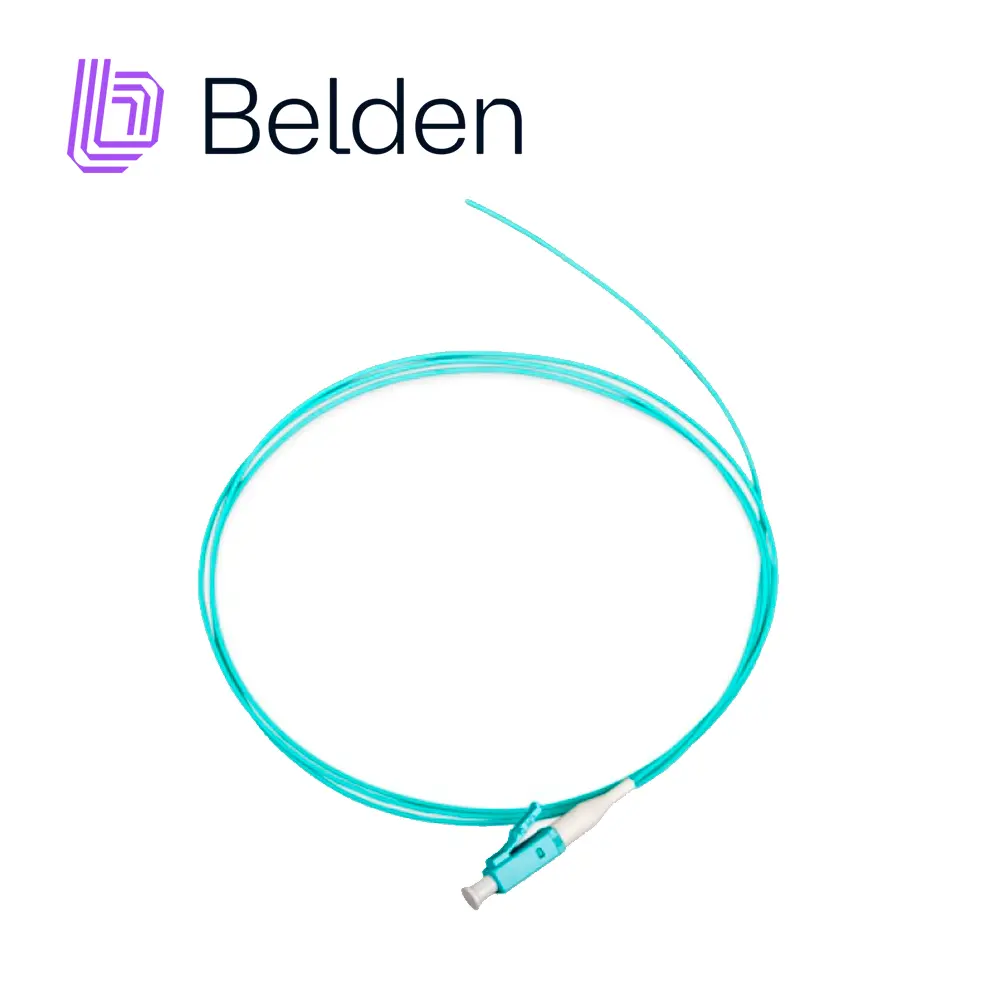 Conector pigtail multimodo Belden FT3LC900PS01 / OM3 / aqua / LC simplex / 2 metros
