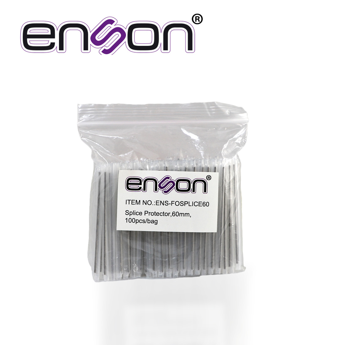 Manga de Empalme Enson ENS-FOSPLICE60 Largo 60 MM Paquete con 100 Piezas