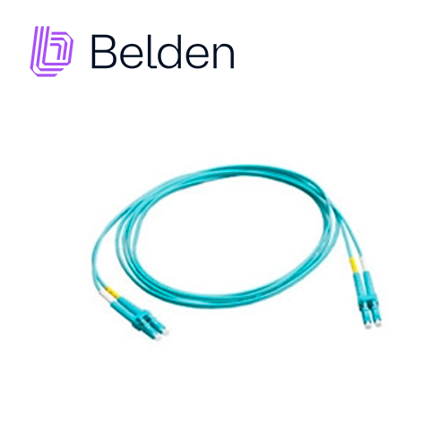 Jumper de Fibra Óptica Belden FP3SDSD003M Forro PVC Color Aqua Flamabilidad Ofnr Riser Tipo de Fibra Multimodo OM3