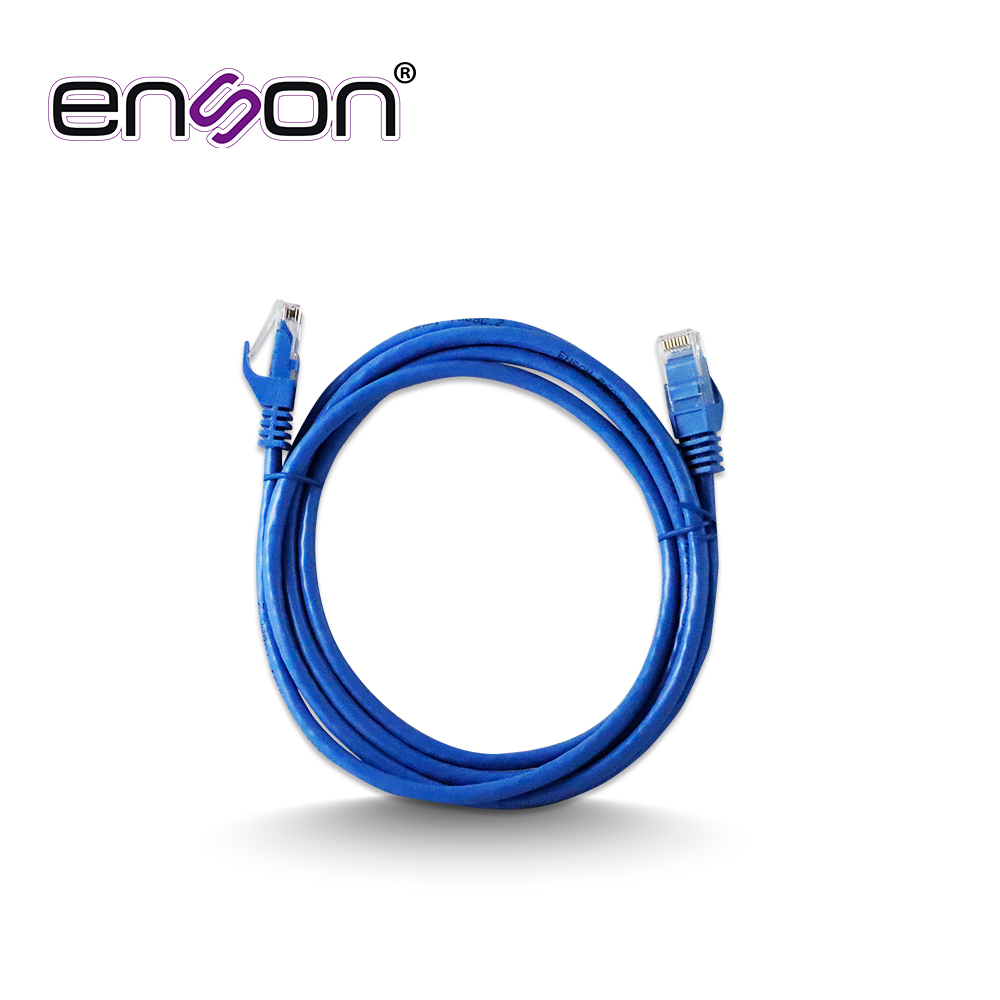 Patchcord UTP Enson P6A009 CAT6A 90CM Azul Serie Epro 100-II 100 por Ciento Cobre para Mejor Identificacion de