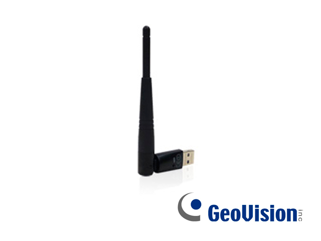 Antena WiFi USB Geovision GV-WIFI Adapter V2 para Cámaras BOX Geovision 2.4GHZ 52MBPS Compatible Windows y Linux