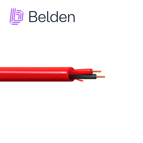 Cable de Alama Contra Incendios Belden 5120UL 0021000 / Interior / Rojo / 2 Conductores / 14 AWG / Solido / Forro PVC