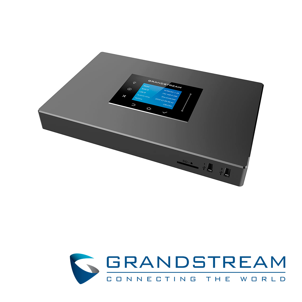 Conmutador IP Grandstream UCM6302A, Serie Audio, 2 Lineas (FXO), 2 FXS, 500 Extensiones SIP, 75 Llamadas Simultaneas