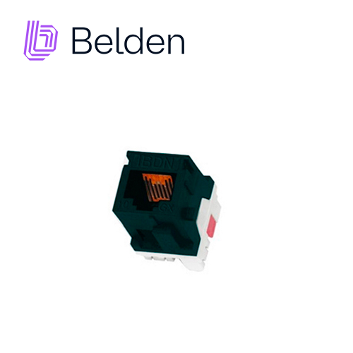 Conector Modular Jack CAT6A RJ45 Belden AX102283 / Keyconnect / Interior / Negro / Pieza