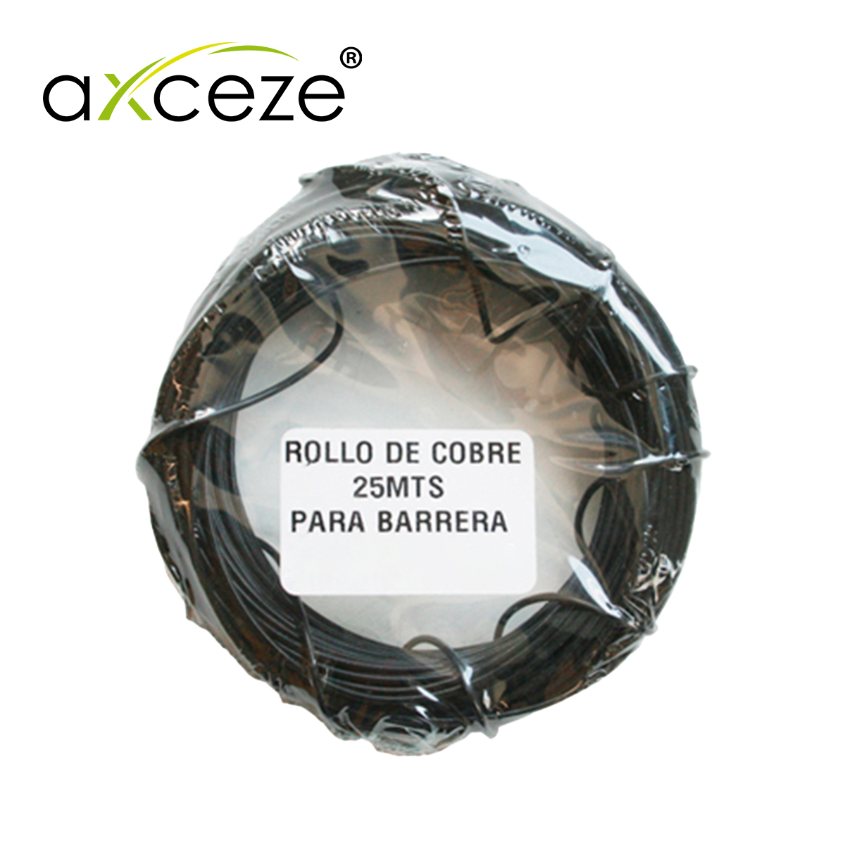 Rollo de Cobre Calibre 16 con Forro Axceze AX-ROLLO25 con Longitud de 25 Metros Ideal para Crear la Bobina o Loop