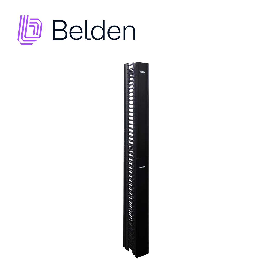 Organizador Vertical Belden BHVHH06 de Alta Densidad 6PULGADAS Ancho 84 Pulgadas Alto Administracion Frontal y