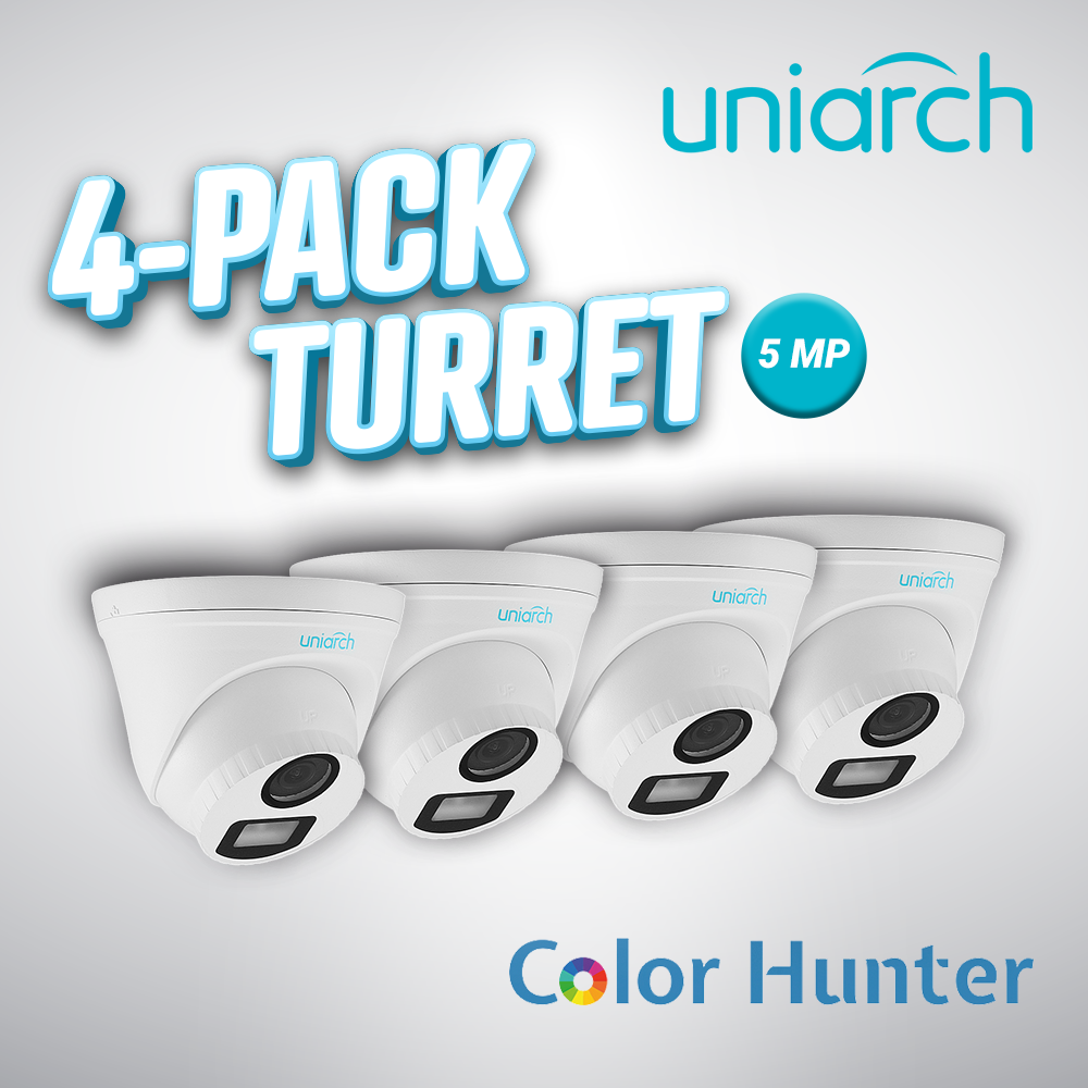 4-PACK Turret 5MP Colorhunter