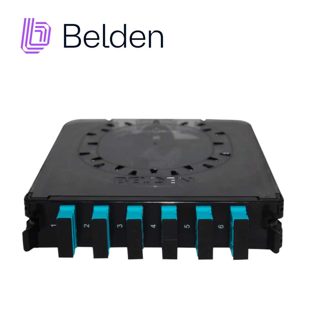 Cassete Belden FC3X06SDFS 6 Adaptadores SC 12 Hilos Multimodo OM3
