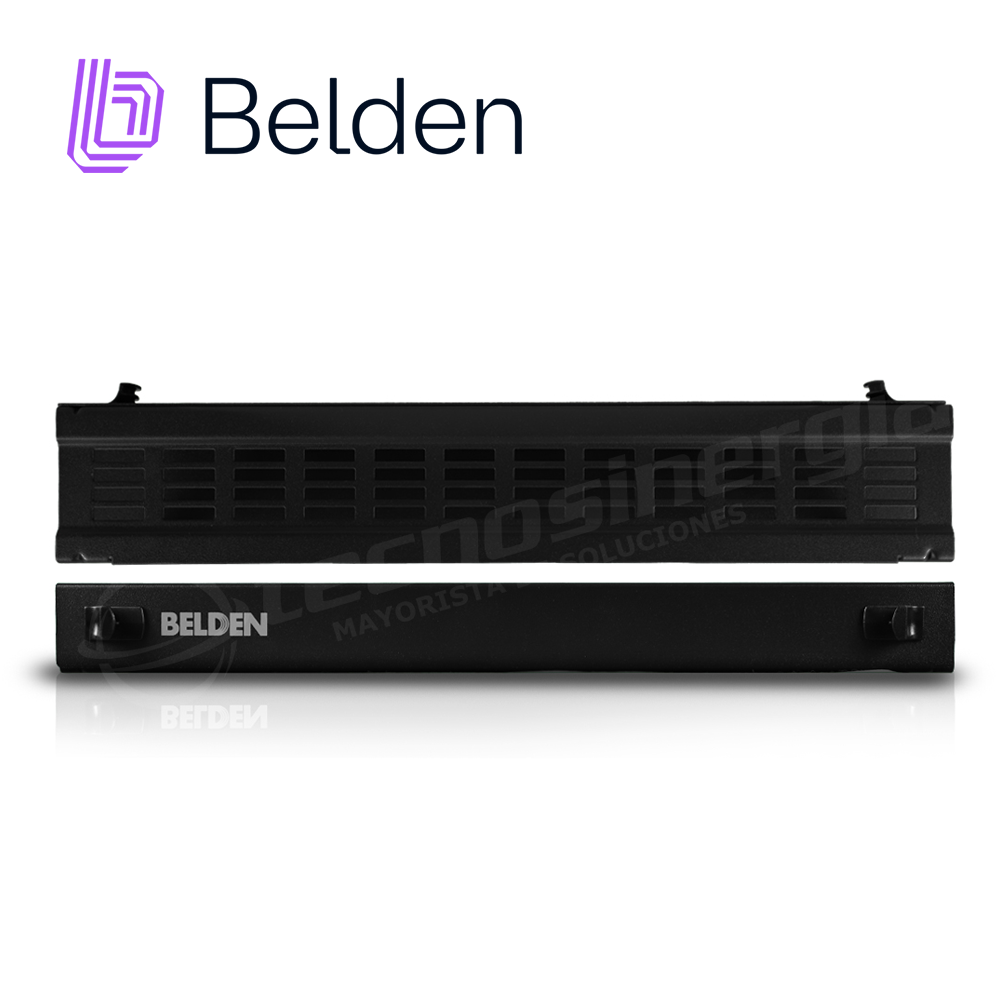 Charola Fibra Óptica Belden AX105563 Alta Densidad P/4 Adaptadores Vacia Negro