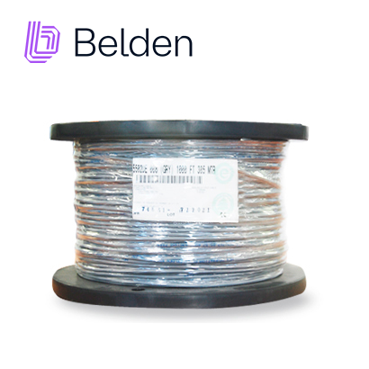 Cable de Seguridad y Sonido Belden 5502UE 0081000 / Interior / Gris / 4 Conductores / 22 AWG / Multifilar / Forro PVC