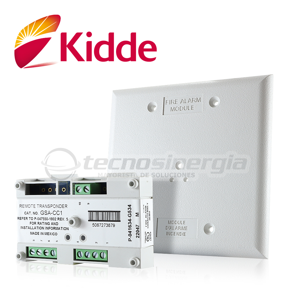 Môdulo de Control de Sirenas y Estrobos Vigilant GSA-CC1, Cuenta con Direccion Electrónica (sin Switches) Requiere