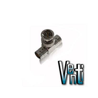 Adaptador T BNC BNC Venti H-H RG59