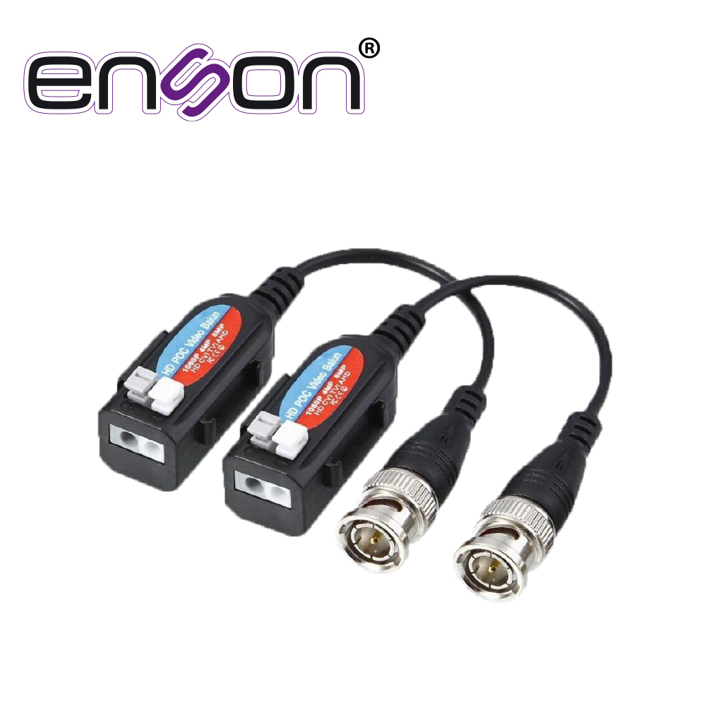 Transceptor Pasivo 4K POC Enson ENS-VT4K con Protección Contra Sobre Tensiones Soporta Resoluciones 720p 960P 1080p 3MP