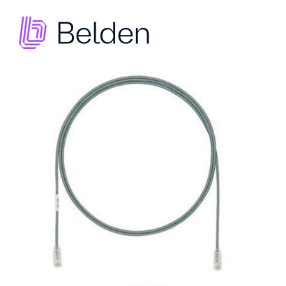 Patch Cord Diametro Reducido UTP CAT6A Belden CAD1108010 / Interior / Gris / 4 Pares / 28 AWG / Forro PVC / CMR / 10