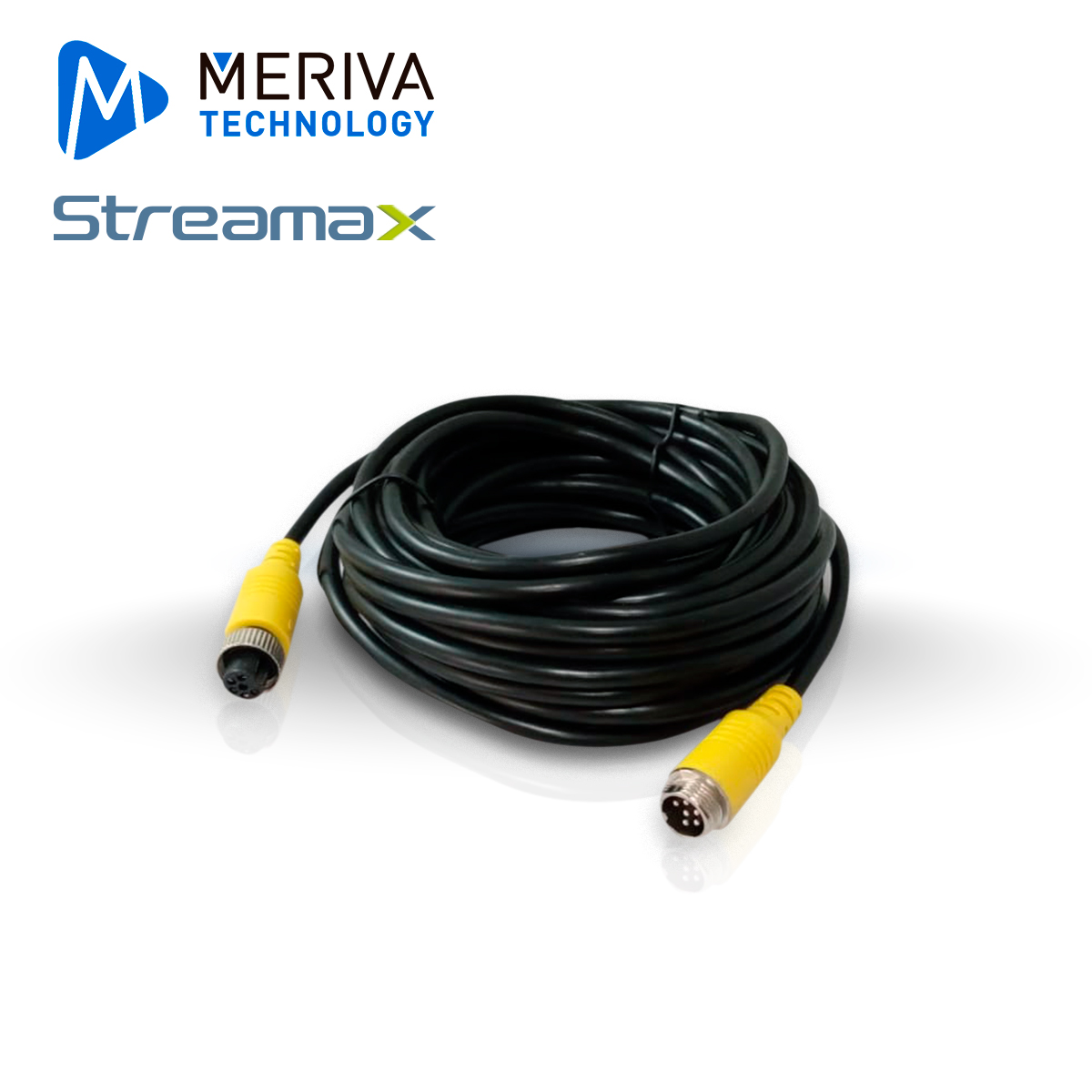 Cable DIN de Aviacion Serie ECO Meriva Technology MCBEIP70 / 6 Pines / 7 Metros / Compatible con Cámaras IP