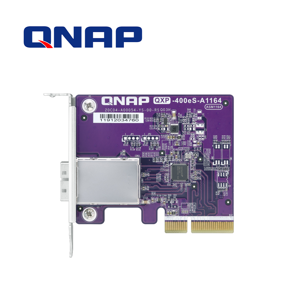 Qnap QXP-400eS-A1164 Adaptador de BUS de Host Sata de 1 Puerto SFF-8088 4 X Sata 6GB/S Pcie 3.0 x2 para Qnap NAS